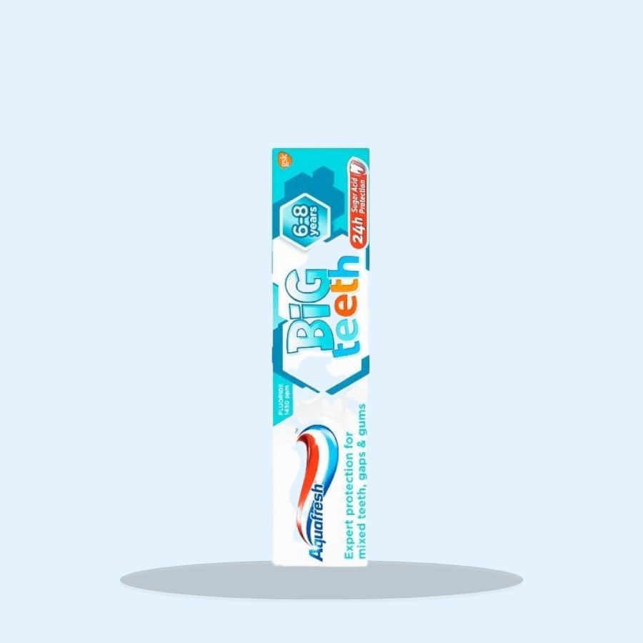 Aquafresh Big Teeth 6+ Toothpaste 50ml (Pack of 12 x 50ml)