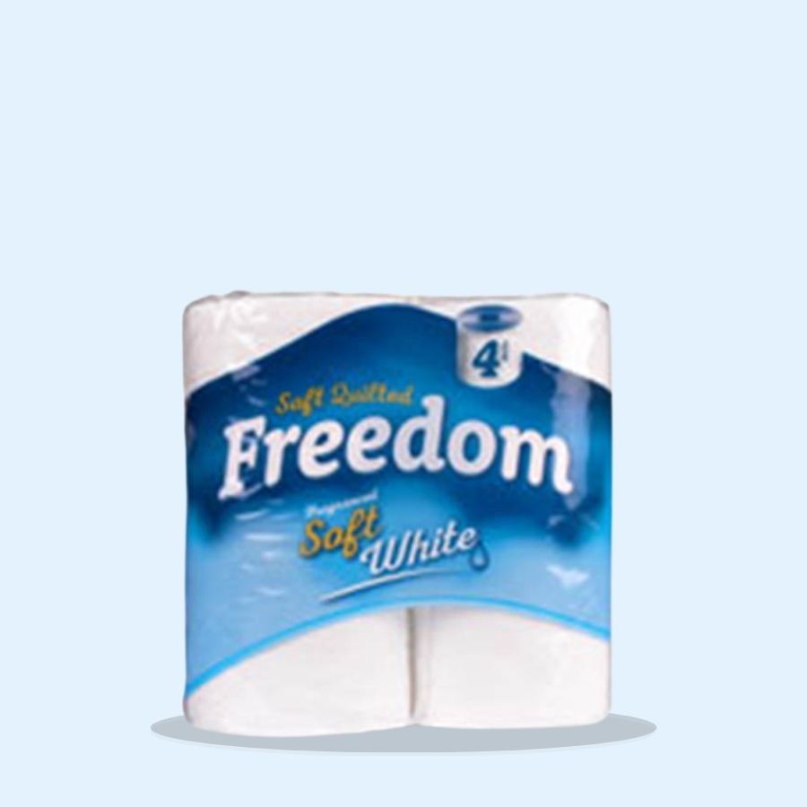 Freedom Toilet Tissue White 4 Rolls (Pack of 10 x 4s)