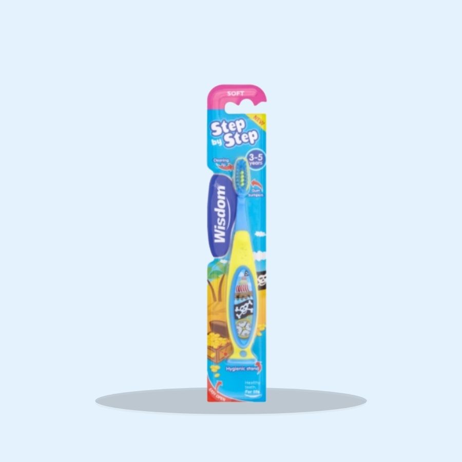 Wisdom Step-by-Step Kids Toothbrush 3-5 Years (Pack of 10 x 1)