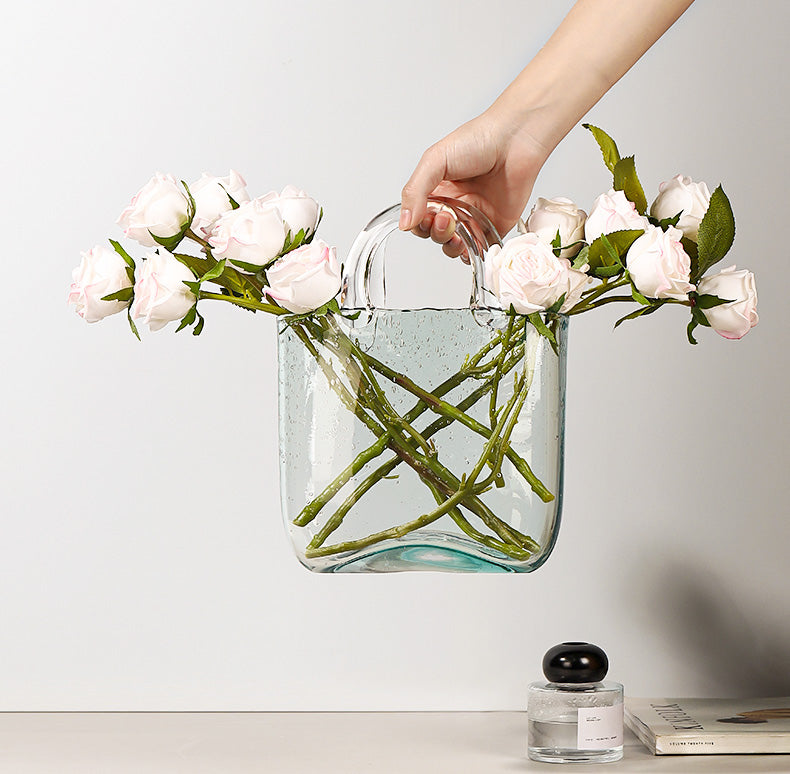 handbag inspired vase