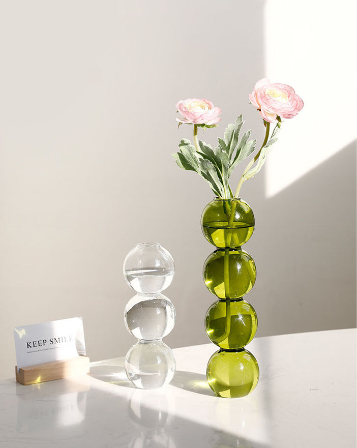 bubble ball retro design flower vase home decor