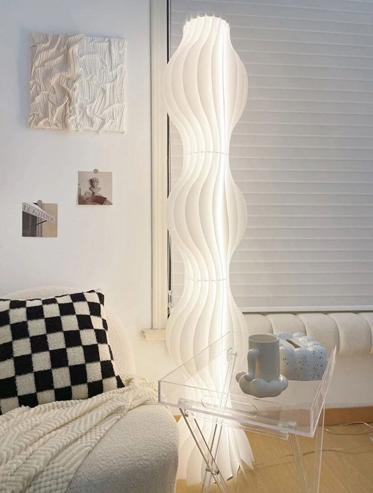 Cozy Living room wavy floor lamp