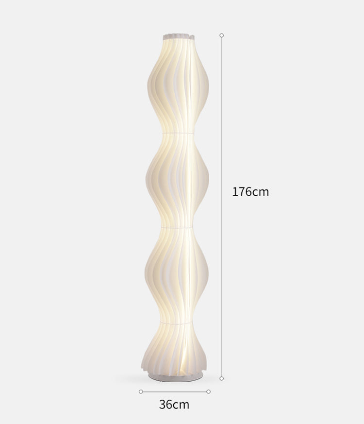 Cozy Living room wavy floor lamp