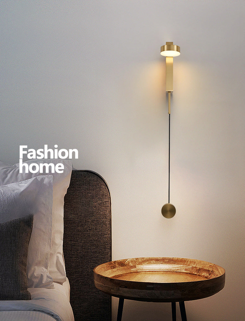Gold Color Nordic Minimalist Elegant Rotatable Wall Lamp