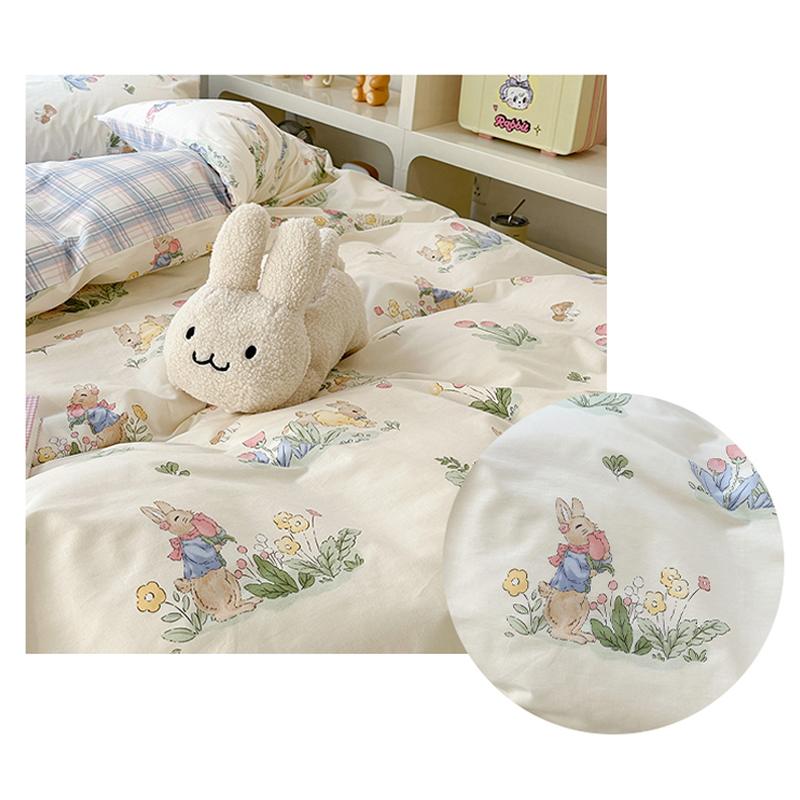 Cottagecore Peter Rabbit Print Bedding Set for Kids Room Nursery Toddler Comforter Set