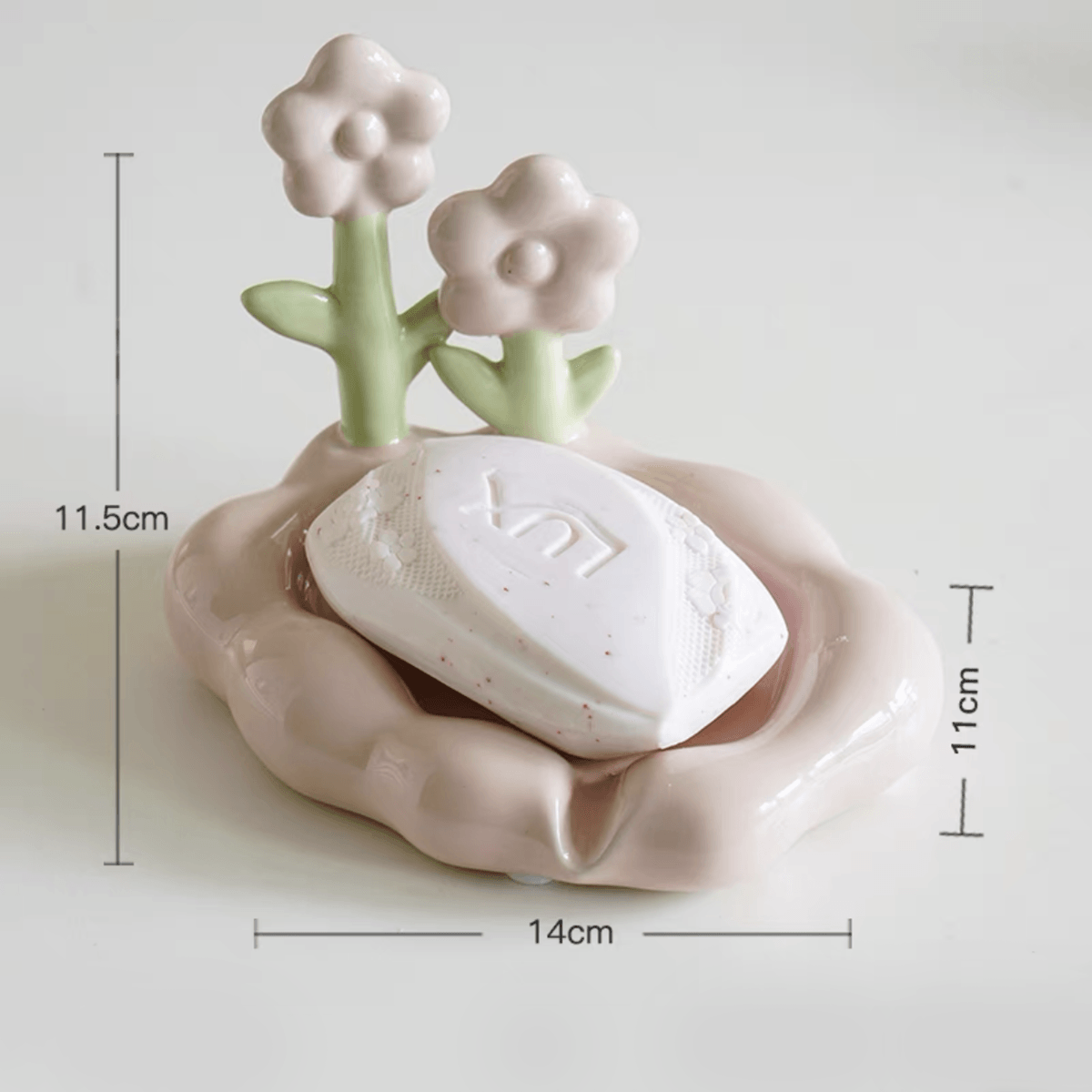 cute soap dish floral bathroom decor