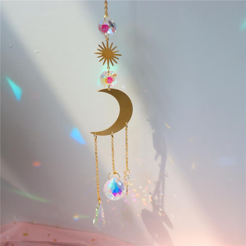 Magical Moon Symbol Suncatcher - Aesthetic Window Hanging Decal