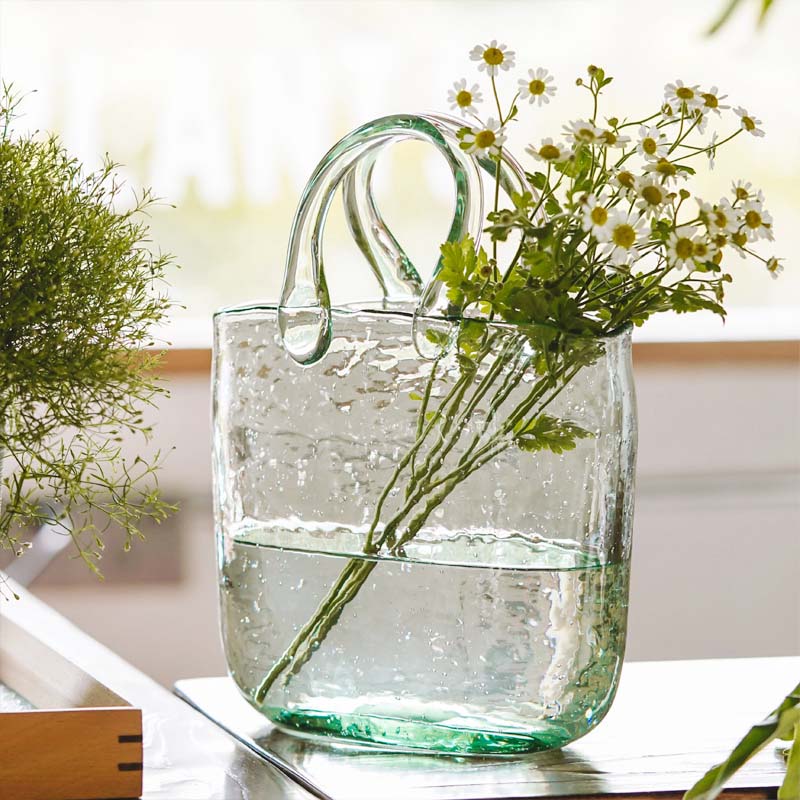 Glass Vase basket bag