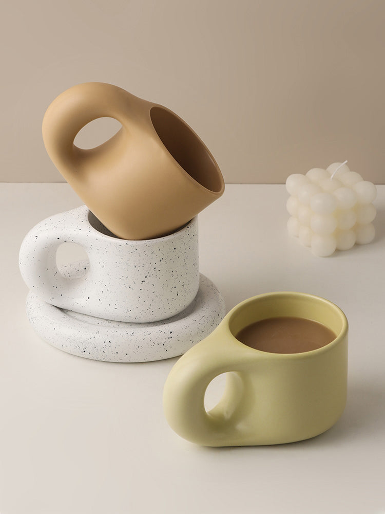 Nordic Minimalist Ceramic Plump Mug