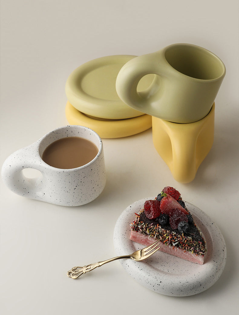 Artsy Ceramic Coffee Mug For Aesthetic Table Drinkware