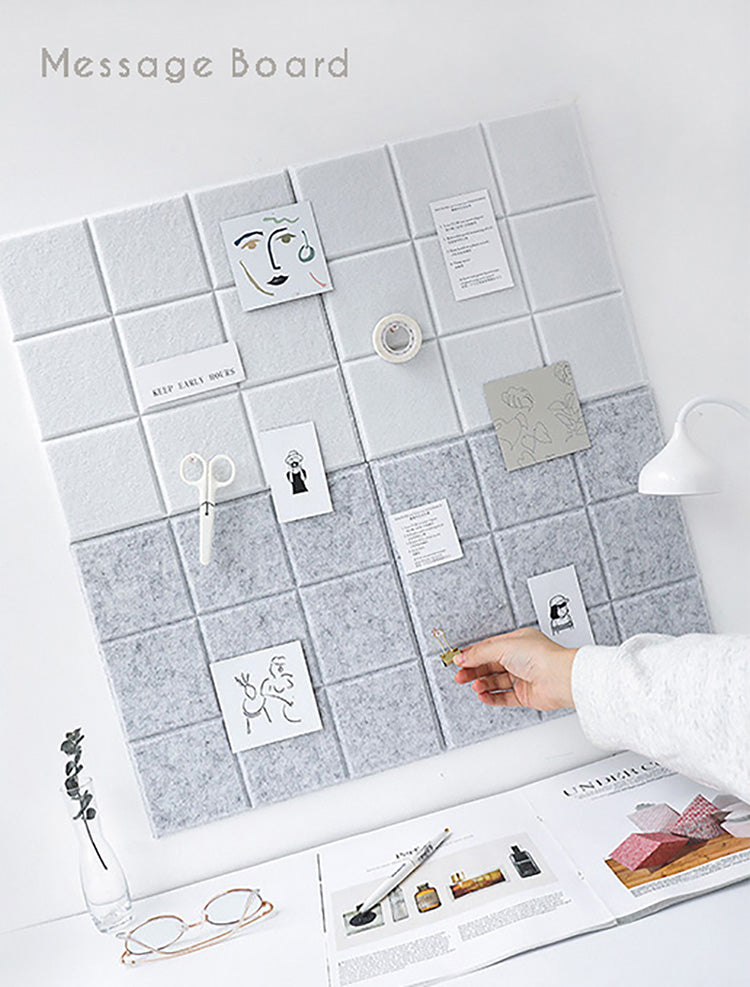 Modern Home Office Wall Felt Pin Board