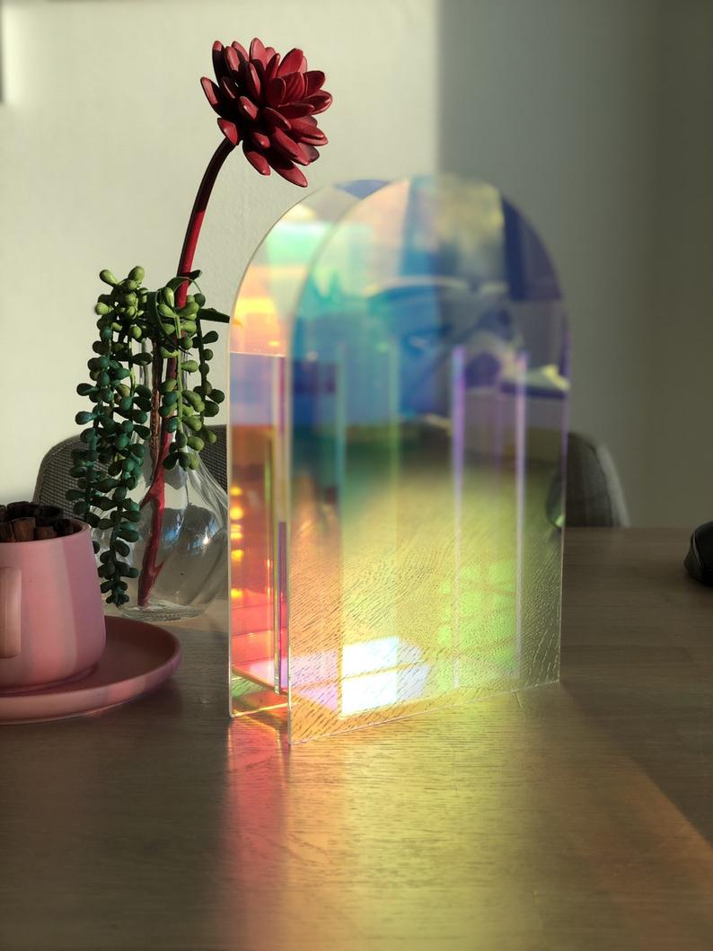acrylic rainbow vase