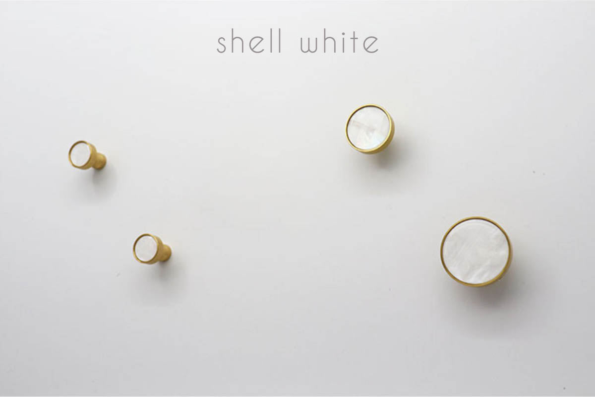 marble texture hook shell white