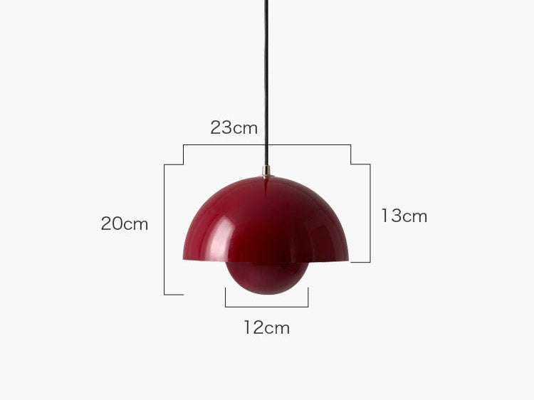 semi circle mushroom kids pendant light