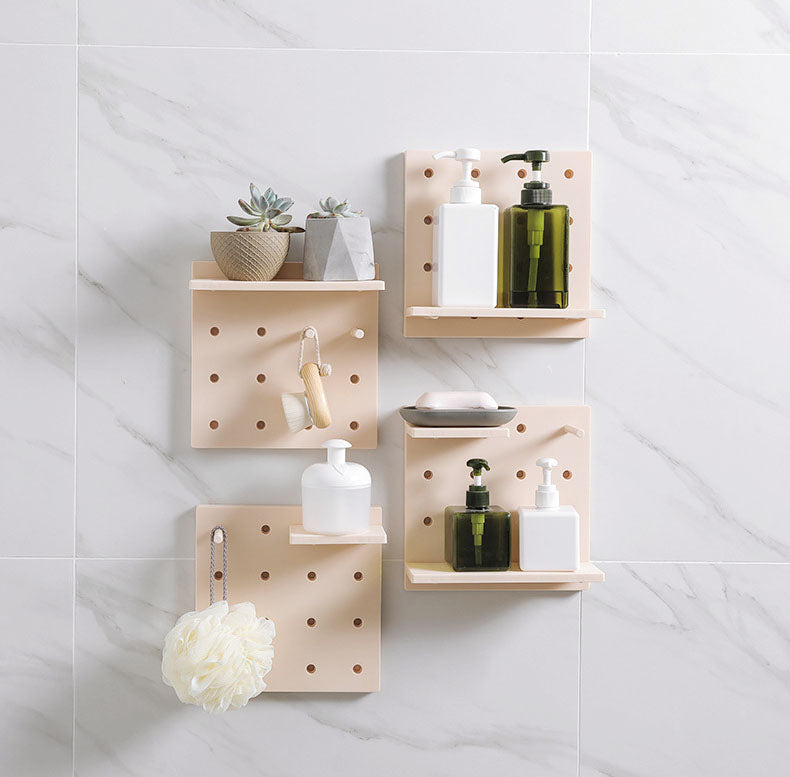 pp pegboard wall shelf storage