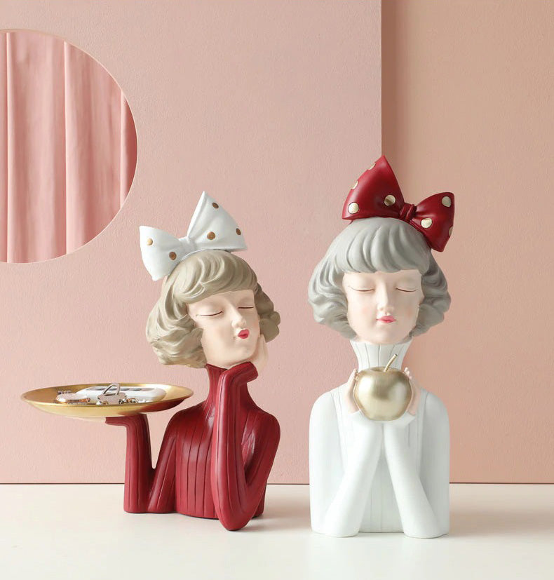 resin sculptures ornaments girl