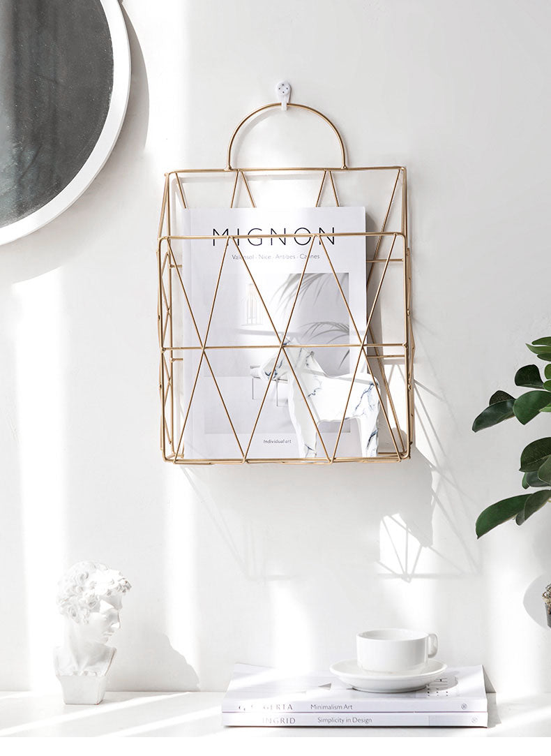 geometry wall file holder organizer