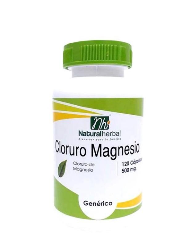 emergencia Puñado Aplicar Cloruro de Magnesio, 120 cápsulas, 500 mg, NaturalHerbal – Mixgreen.cl