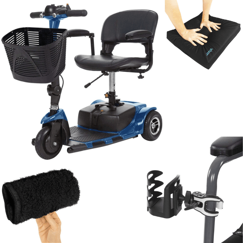 Vive Health 3 Wheel Scooter Bundle