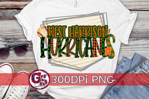 West Harrison Hurricanes Baseball PNG for Sublimation |
