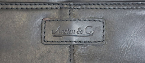 Black Leather Briefcase Logo