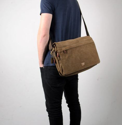 Men's Canvas Shoulder bag ~ Men's Cross body bag ~ Man Bag – Stewarts  Menswear