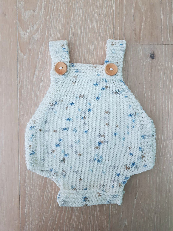 Barboteuse Baby Romper Bleu Confettis Loov To