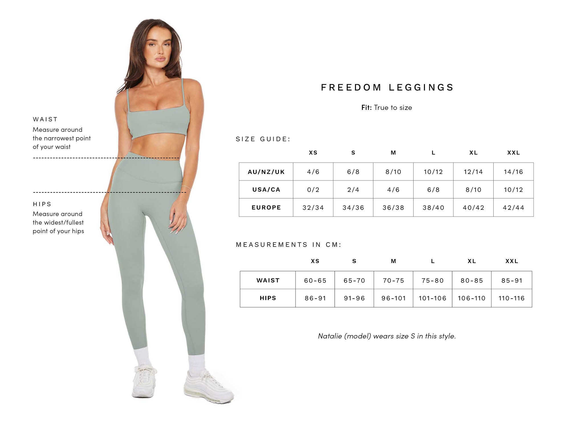 CSB FREEDOM LEGGINGS IN CHAI, Women's Fashion, Activewear on Carousell