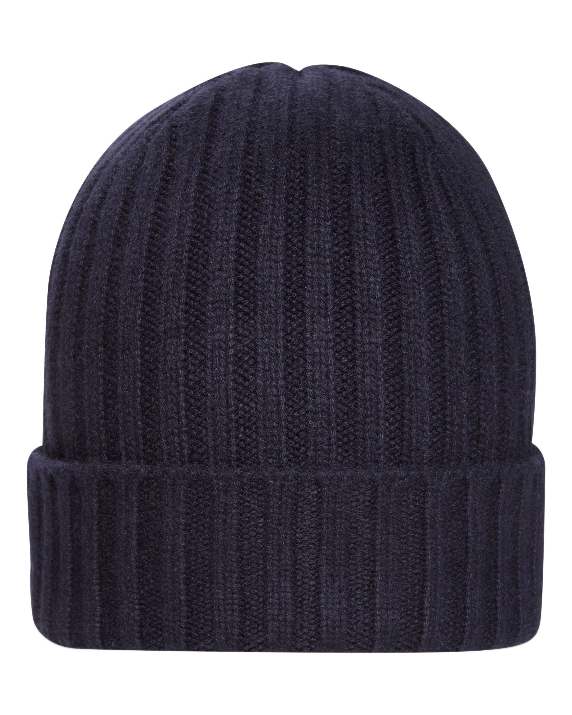 007 Chunky Ribbed Hat Navy Blue | N.Peal
