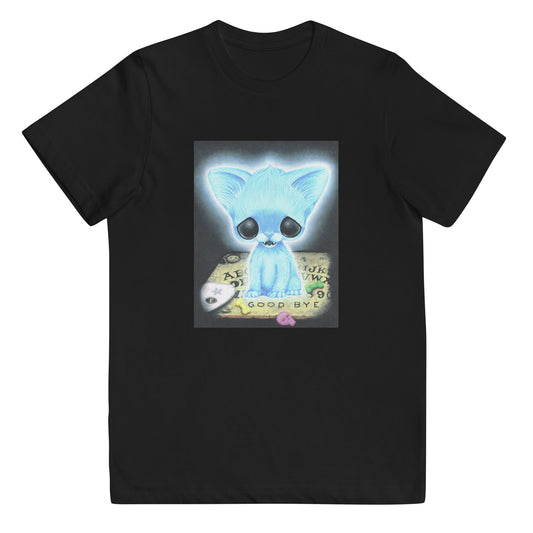 Ouija Ghost Cat Youth Jersey T-Shirt