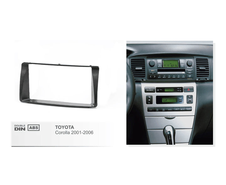 Toyota Corolla/RUNX 2003 - 2008 Double Din Trimplate