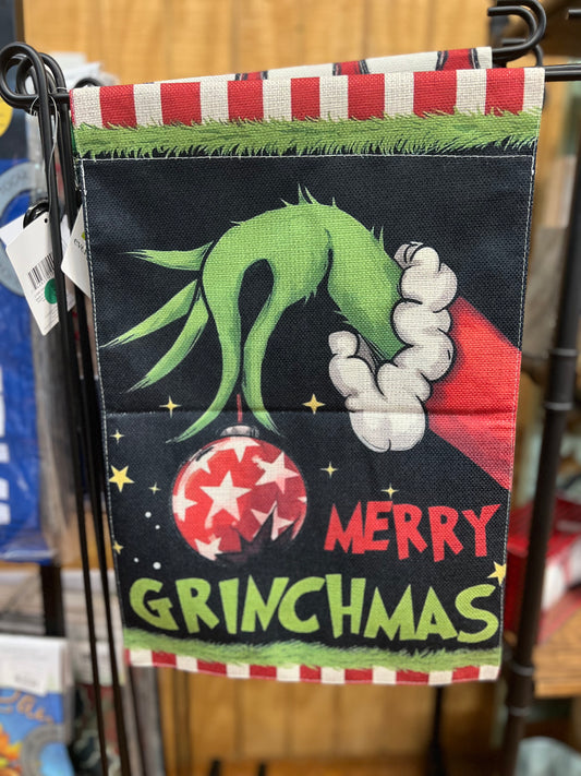 Grinch Merry Grinchmas (Face) Garden Flag – The VII Candle Company