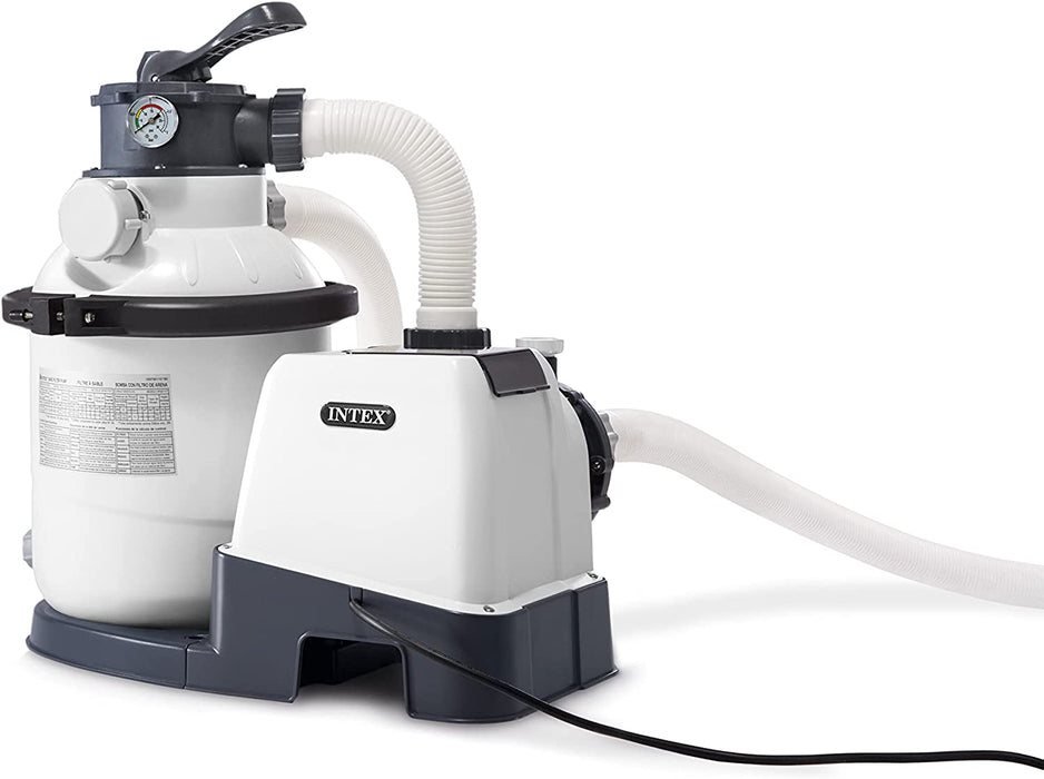 INTEX 26643EG SX1500 Krystal Clear Sand Filter Pump for Above Ground Pools, 10in - $99