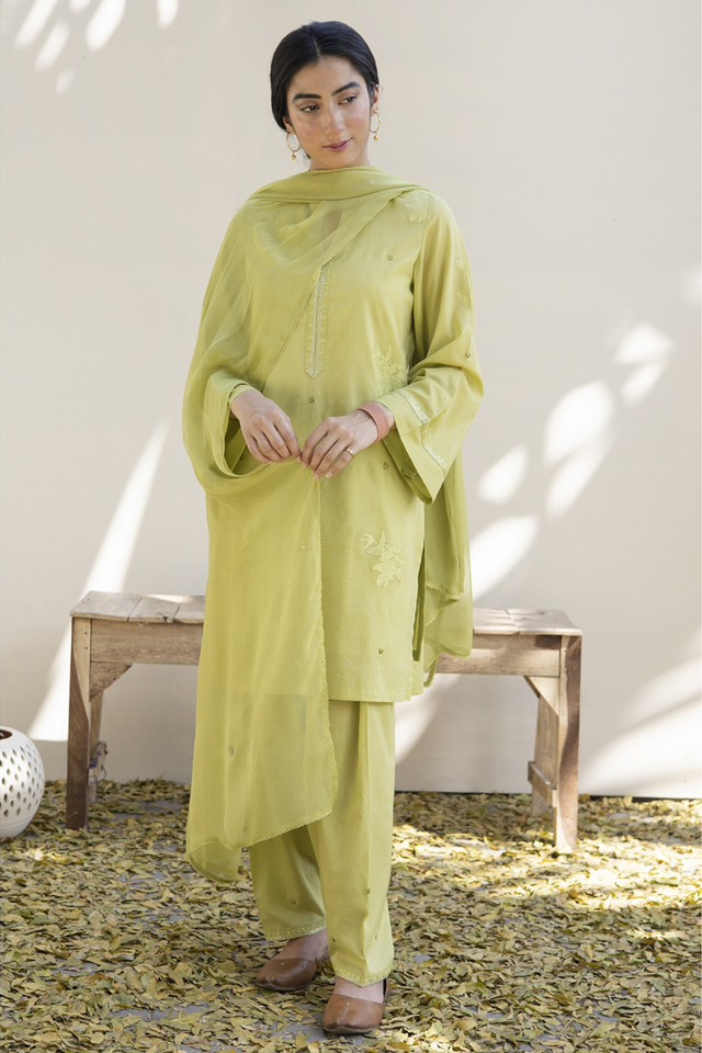 LEMON GREEN OUTFIT – bilalgarments