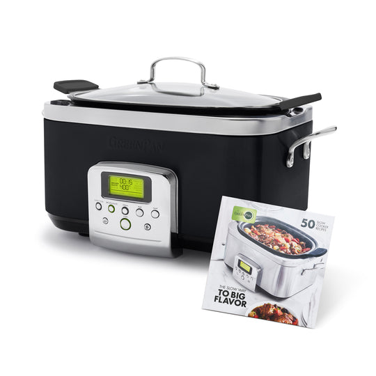 GreenPan™ Premiere Stainless-Steel Slow Cooker + The Slow Way To