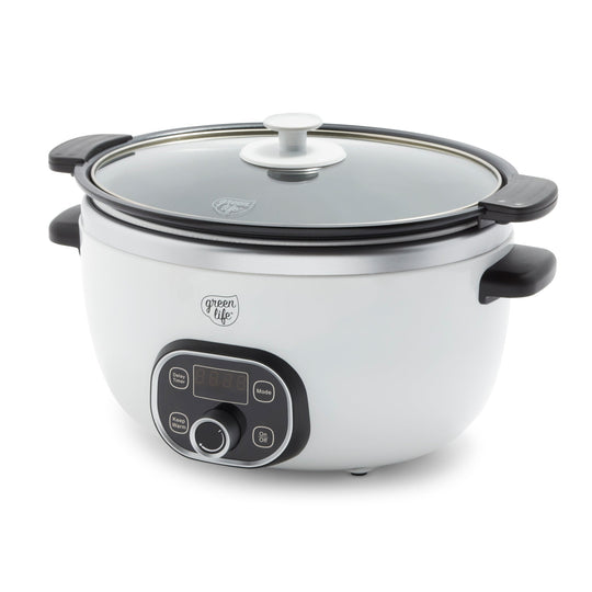 Crock-Pot - Cook & Carry Programmable 6-Quart Slow Cooker - Matte Black -  Black Friday