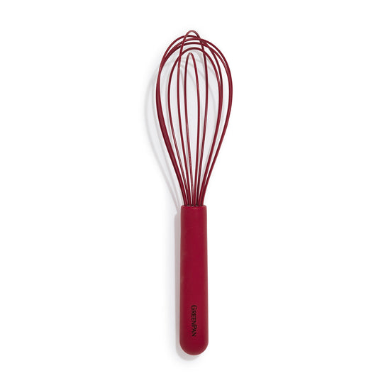 Cuisipro 8 inch Silicone Flat Whisk Red