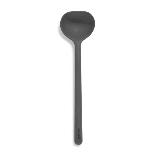 Healthy Non-Toxic PFAS Free Cookware - Platinum Silicone Ladle | Navy by GreenPan