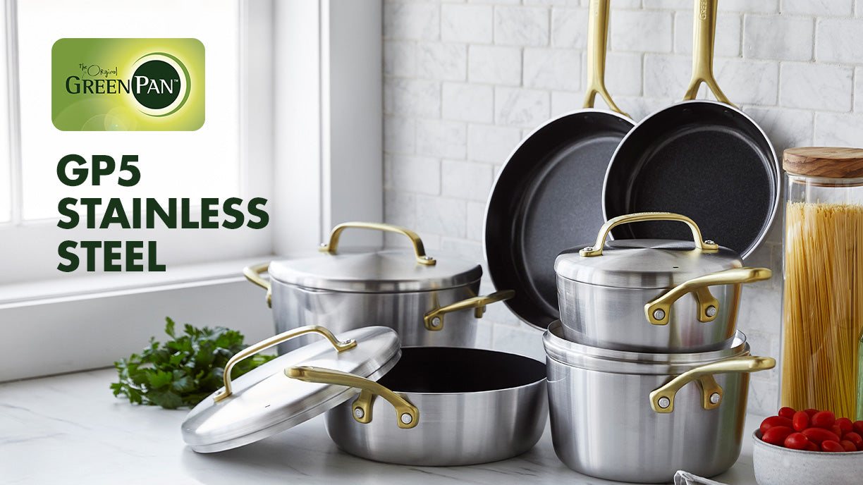 GreenPan TriClad Stainless Steel Cookware Set 10 PC