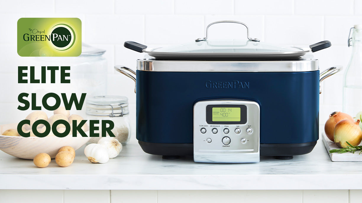 GreenPan™ Elite Slow Cooker + The Slow Way To Big Flavor Cookbook