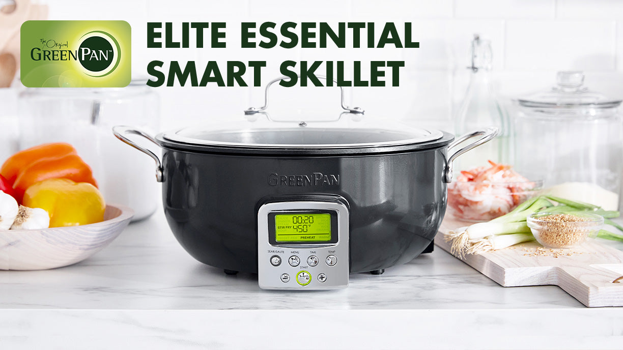 GreenPan Elite 6-Quart Essential Smart Skillet - Black