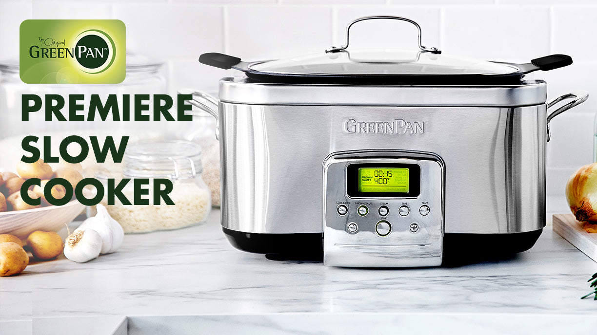 Elite 6-Quart Slow Cooker, Premiere Stainless Steel