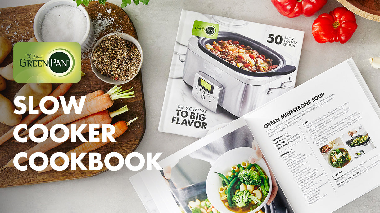 GreenPan™ Elite Slow Cooker + The Slow Way To Big Flavor Cookbook