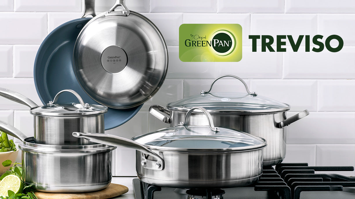 GreenPan™ Premiere Stainless Steel Ceramic Nonstick Covered