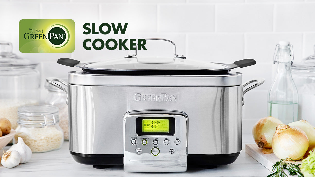 theater wagon Grijp Premiere 6-Quart Slow Cooker | Stainless Steel | © GreenPan Official Store