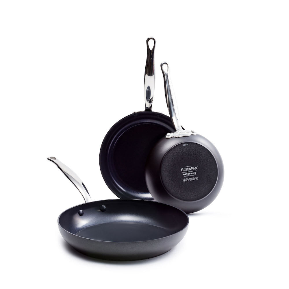 Barcelona Ceramic Nonstick 8", 9.5" and 11" Frypan Set