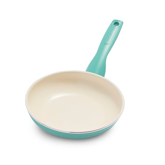 Rio Ceramic Nonstick 5-Quart Sauté Pan with Lid | Turquoise