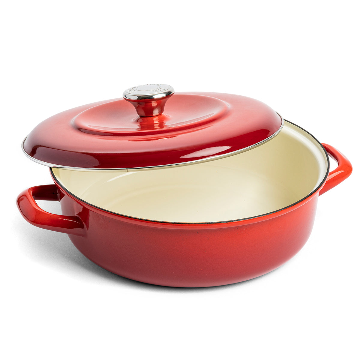 Merten & Storck Enameled Iron 1873 Braiser, 4-Quart | Foundry Red