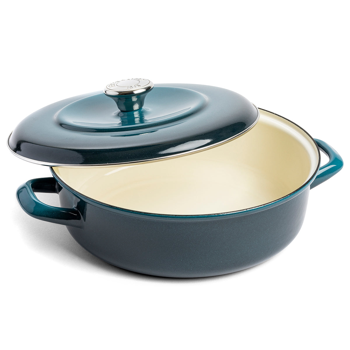 Merten & Storck Enameled Iron 1873 Braiser, 4-Quart | Aegean Teal