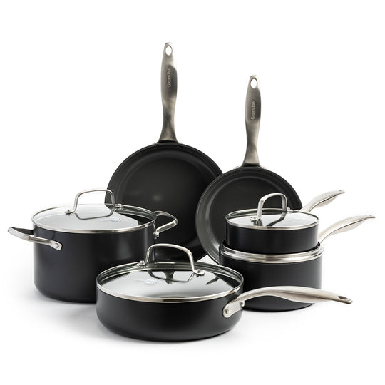 Merlot Reserve Ceramic Nonstick 10-Piece Cookware Set - The Peppermill